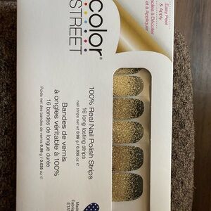 Color Street Glittering Gold Nail Strips